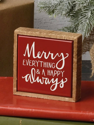 Merry Everything Wood Shelf Sitter