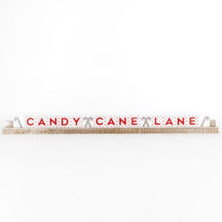 Candy Cane Lane Wood Letter Board