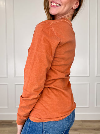 It's Frickin' Bats Cotton Long Sleeve Orange Avery Mae Graphic Tee Shirt (Comfort Colors)