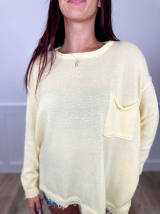 Easel Whisper Wrap Lightweight Long Sleeve Avery Mae Sweater Top - 3 colors!