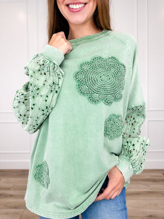 Easel Sing Me a Song Cotton Long Sleeve Top - Multiple Colors