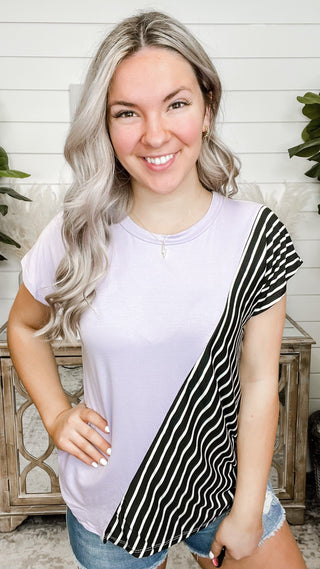 Carefree Sew In Love Stripe Top - 2 colors!