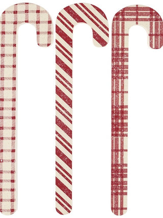 Candy Cane Trio Wood Decor Set