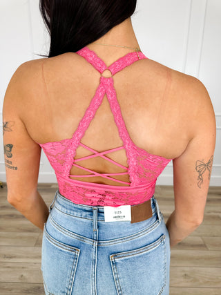 Everyday Laced Back Padded Avery Mae Bralette — Multiple Colors