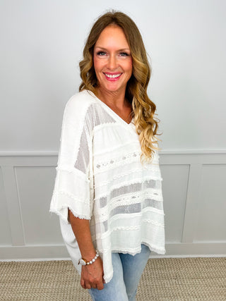 Golden Days Knit Short Sleeve Avery Mae Top - 2 colors!