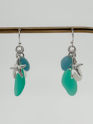 Shoreline Shimmer Silver Dangle Earrings