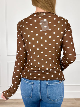 Make No Mistake Sheer Mesh Long Sleeve Avery Mae Top - Multiple Colors