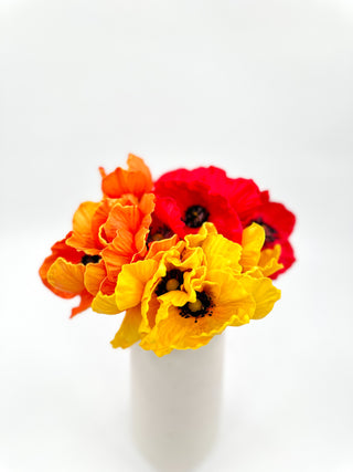 Smell the Flowers Faux Poppy Pick Set - Multiple Colors