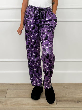Michelle Mae The Witching Hour is Near High-Rise Lightweight Purple Bottoms