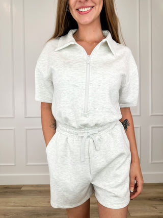 Trust the Process Lightweight Short Sleeve Avery Mae Romper - Multiple Colors