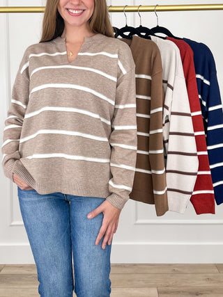 Zenana Nothing Can Stop Me Knit Long Sleeve Sweater Top - Multiple Colors