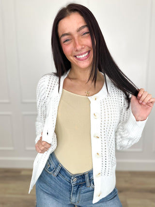 Catching Up to You Knit Long Sleeve Avery Mae Button Up Cardigan - Multiple Colors