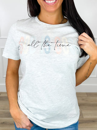 Ever Faithful Cotton Blend Short Sleeve Grey Avery Mae Graphic Tee Shirt (Bella+Canvas)