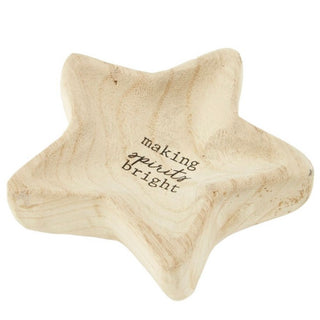 Feeling Festive Wood Trinket Dish