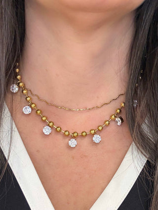 Soft Seduction Gold Necklace - Multiple Colors