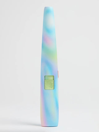Watercolor rechargeable lighter side view with rectangular button panel