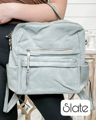 Ready as Ever Faux Leather Backpack Bag - 17 colors!