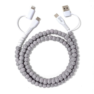 PRE-ORDER ERI Beaded Phone Charger Asher Grey