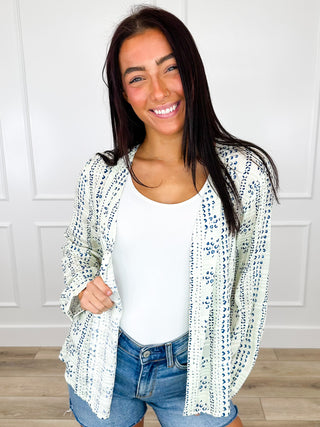 Dream More Rayon Long Sleeve White Avery Mae Button Up Top