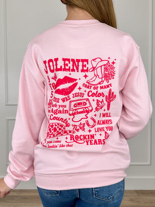 Country Music Icon Cotton Blend Long Sleeve Avery Mae Graphic Crewneck Sweatshirt - Multiple Colors (Gildan)