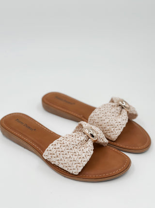 Seeing Someone New Woven Natural Sandals