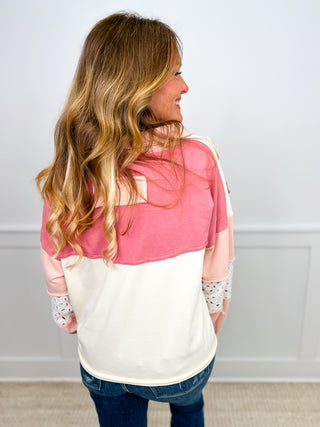 Some Day Some Time Cotton Blend Long Sleeve Avery Mae Mom Cropped Top - 2 colors!
