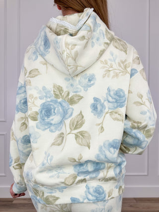 What's Your Story Cotton Blend Long Sleeve Cream Avery Mae Hoodie Sweatshirt