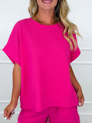 Seemingly Inspired Lightweight Short Sleeve Avery Mae Top - Multiple Colors
