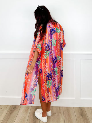 The Sun Drenched Duo High-Rise Lightweight Orange Avery Mae Set