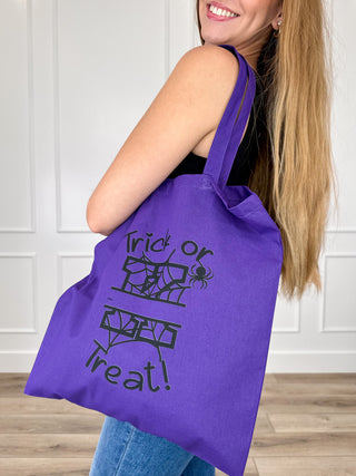 Eerie Web Letter Canvas Bag - Multiple Options