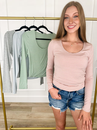 DOORBUSTER!! Should've Known Rayon Blend Long Sleeve Avery Mae Top - Multiple Colors