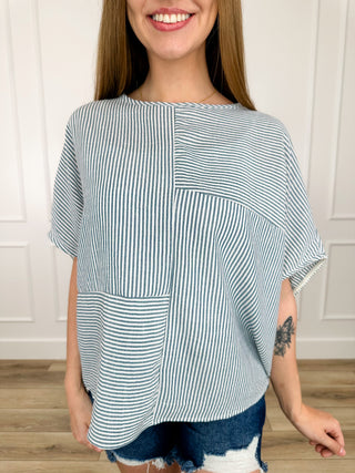 Sew In Love I Meant it Short Sleeve Ivory Top