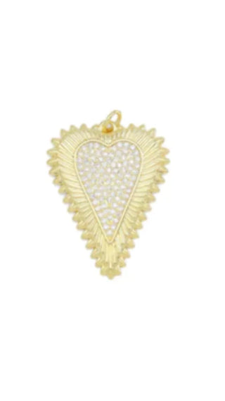 PRE-ORDER LPJ CZ Heart Pendant Charm