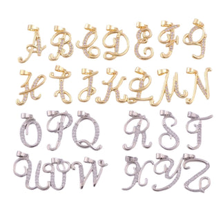 PRE-ORDER LPJ Cursive CZ Initial Charm