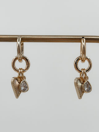 With a Passion Gold Drop Earrings