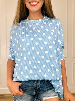 You Can Stay Ribbed Short Sleeve Avery Mae Top - Multiple Colors