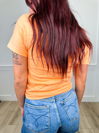 Better at the Beach Cotton Short Sleeve Orange Avery Mae Graphic Tee Shirt