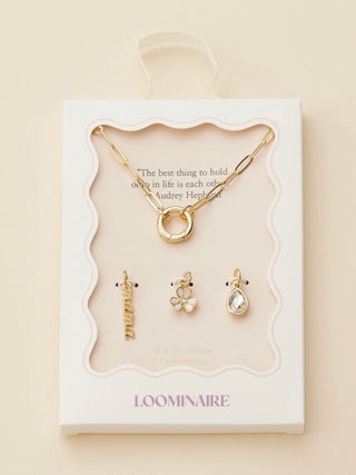 Mama Cutie Gold Charm Necklace