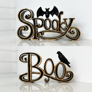 Sparkling Halloween Resin Shelf Decor - 2 options!