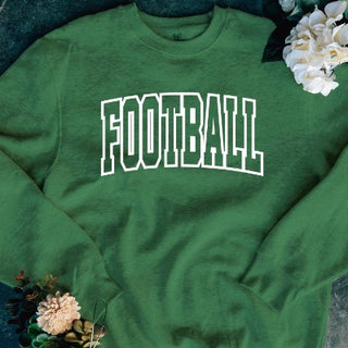 Time For Football Cotton Blend Long Sleeve Avery Mae Graphic Crewneck Sweatshirt - 6 colors!