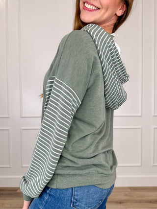 I Honestly Can't Relate Knit Long Sleeve Avery Mae Hooded Top - Multiple Colors