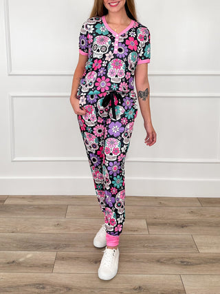 Shirley & Stone Creeping it Cozy Mid-Rise PJ Set - Multiple Options