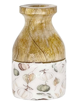 Pumpkin Perfect Wood Vase