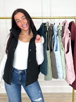 One Call Away Avery Mae Puffer Vest - Multiple Colors