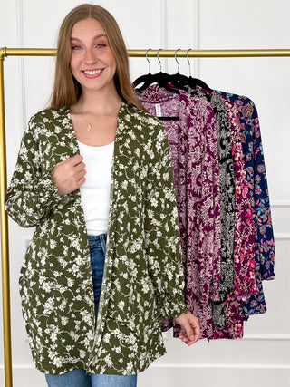 Dear Scarlett Sweet Gestures Wrinkle-Free Long Sleeve Cardigan - Multiple Colors