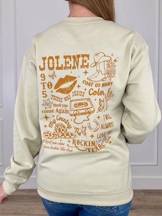 Country Music Icon Cotton Blend Long Sleeve Avery Mae Graphic Crewneck Sweatshirt - Multiple Colors (Gildan)