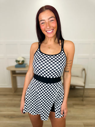 That's So True Checkered Avery Mae Skort Dress - Multiple Colors