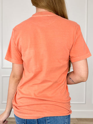 Pocket Full of Spooks Cotton Short Sleeve Orange Avery Mae Graphic Tee Shirt (Comfort Colors)
