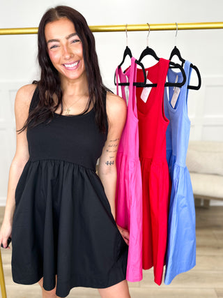 DOORBUSTER!! Zenana Everything You Want Cotton Blend Dress - Multiple Colors