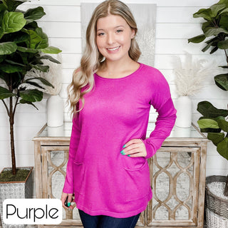 Happy Together Zenana Soft Knit Long Sleeve Top - 10 colors!